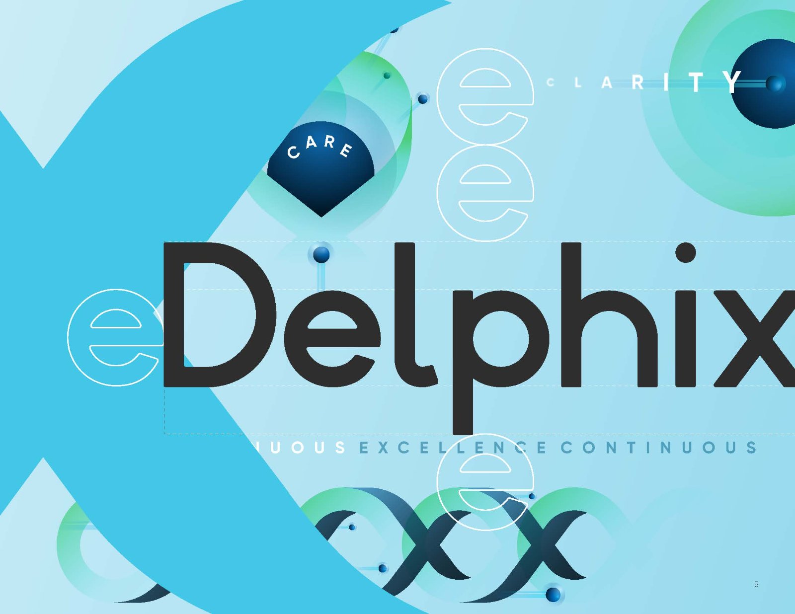 Delphix rebrand, identity system