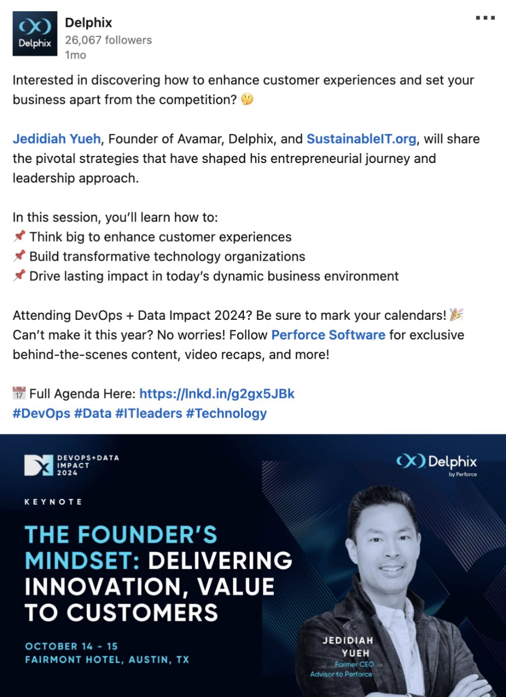 Delphix social campaign graphic