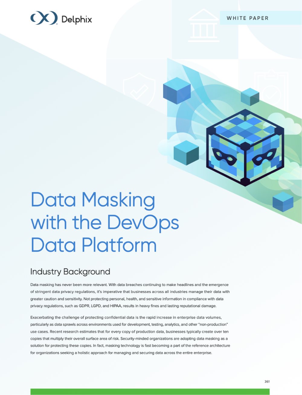 Data Masking white paper cover