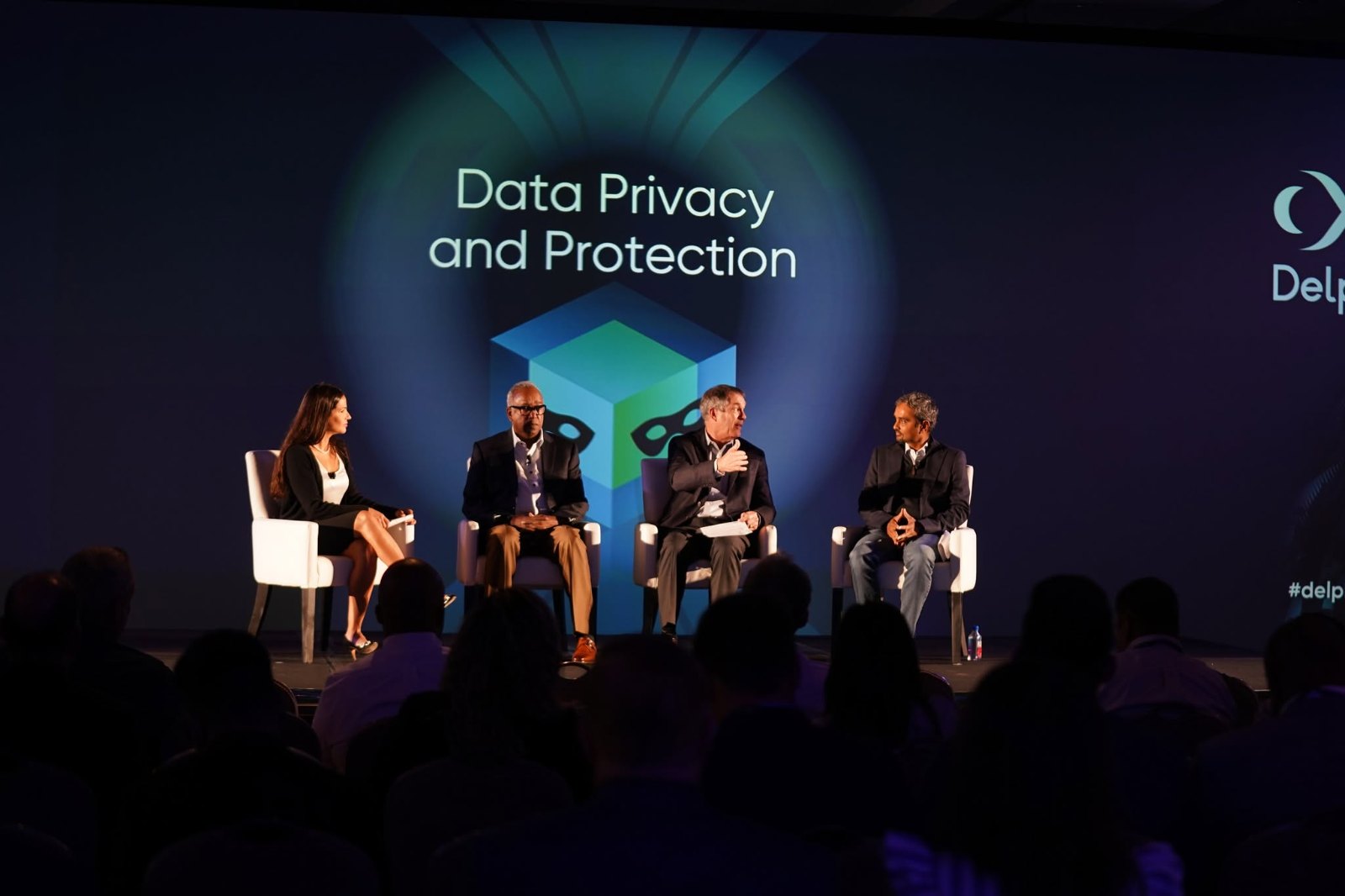 Data Privacy and Protection panel on stage at Data Company Summit